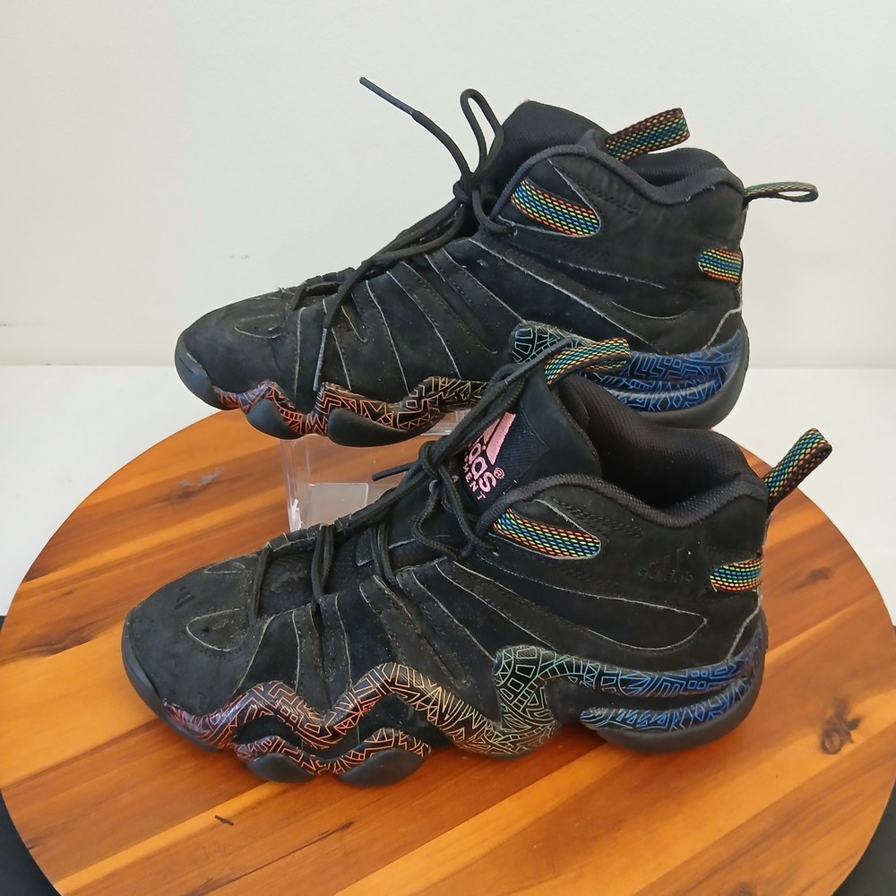 Adidas Kobe Crazy 8 Mens Size 8 Black Tribal Gradient Shoes Sneakers C75764
